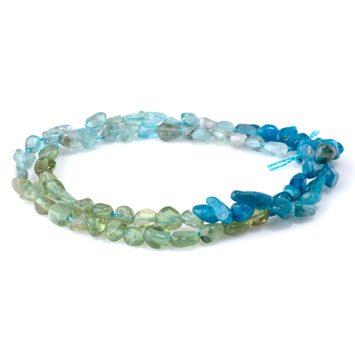 This is a Dakota Stones Banded Blue Green pebble from the Dakota Stones collection.