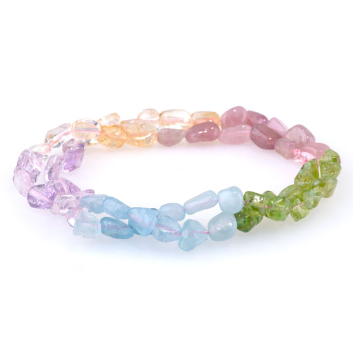 This is a Dakota Stones Banded Mixed Stone pebble from the Dakota Stones collection.