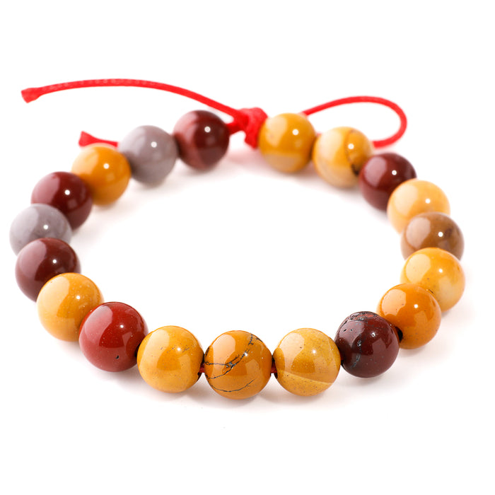 Mookaite 10mm Round - Large Hole Beads