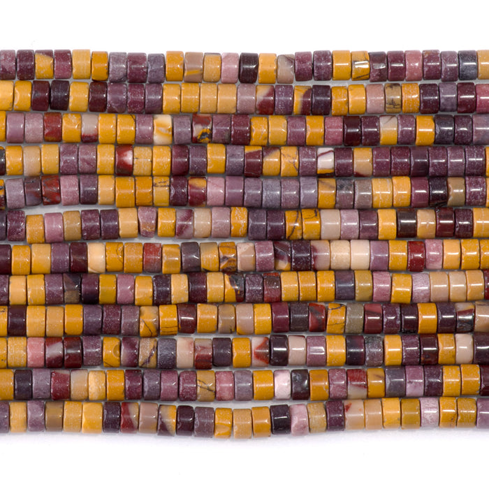 Mookaite 2x4mm Heishi - 15-16 Inch