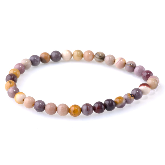 Mookaite 6mm Round - 8-Inch