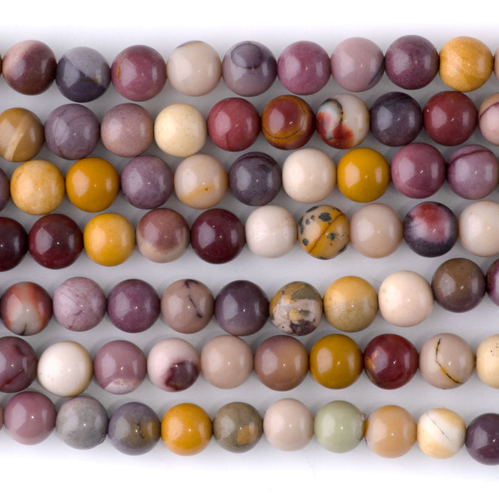Mookaite 6mm Round - 8-Inch