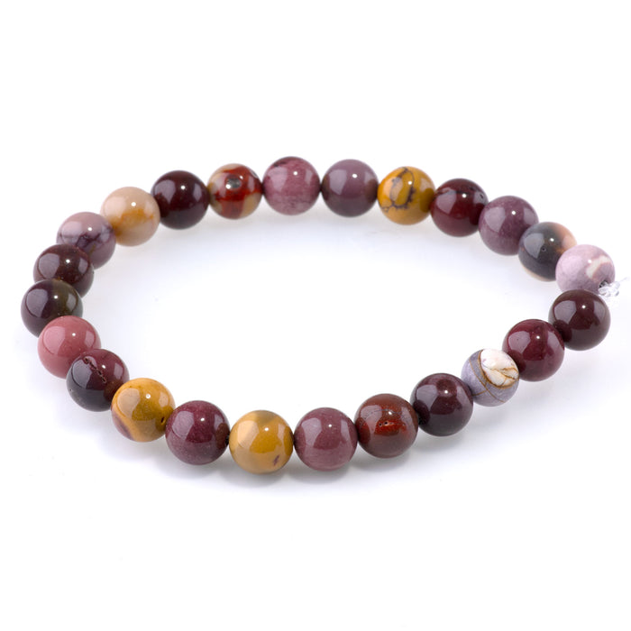 Mookaite 8mm Round - 8-Inch