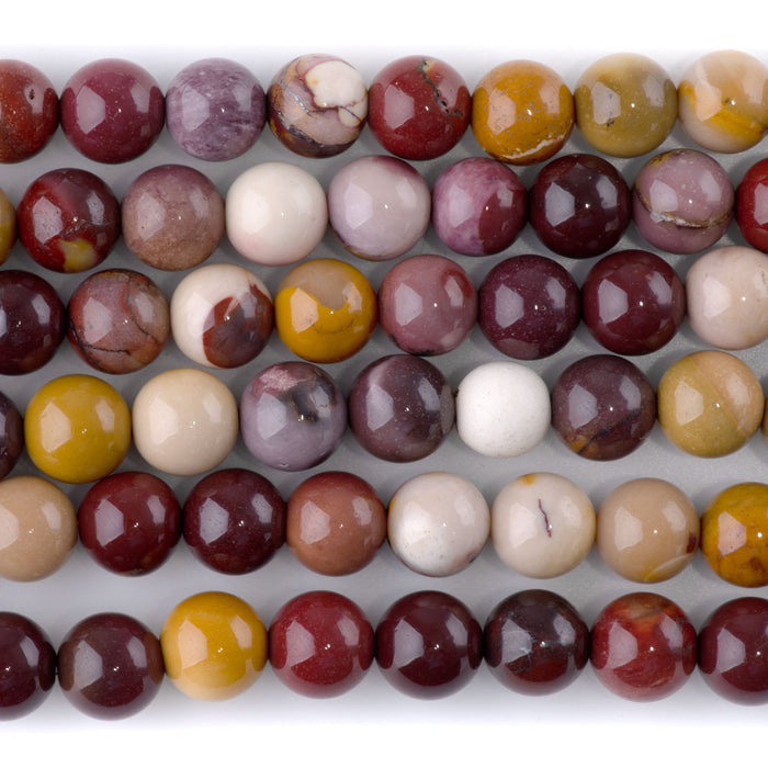 Mookaite 8mm Round - 8-Inch