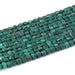 This is a Dakota Stones 4mm Malachite Gemstone strand with A grade table-cut cube beads in 15-16 inch strand.