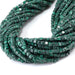 This is a Dakota Stones 4mm Malachite Gemstone strand with A grade table-cut cube beads in 15-16 inch strand.