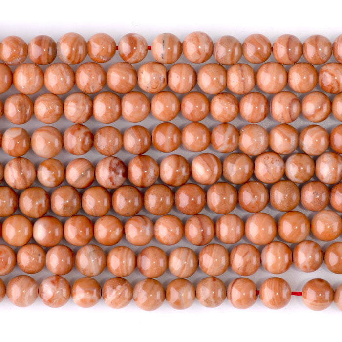 Red Malachite 6mm Round - 15-16 Inch