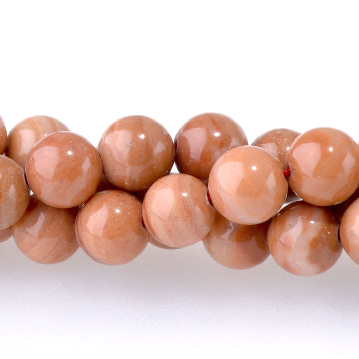 Red Malachite 6mm Round - 15-16 Inch