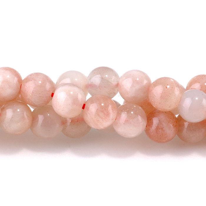 Bicolor Moonstone 4mm Round AA Grade - 15-16 Inch