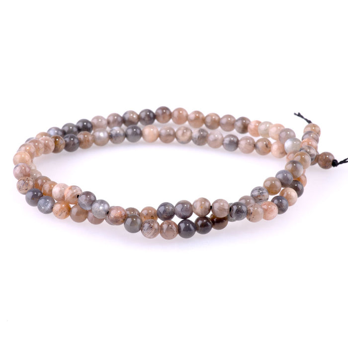 Mixed Moonstone 4mm Round - 15-16 Inch