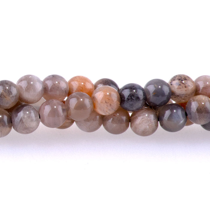 Mixed Moonstone 4mm Round - 15-16 Inch