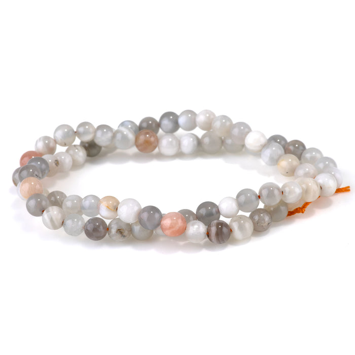 Moonstone 6mm Round 15-16 Inch