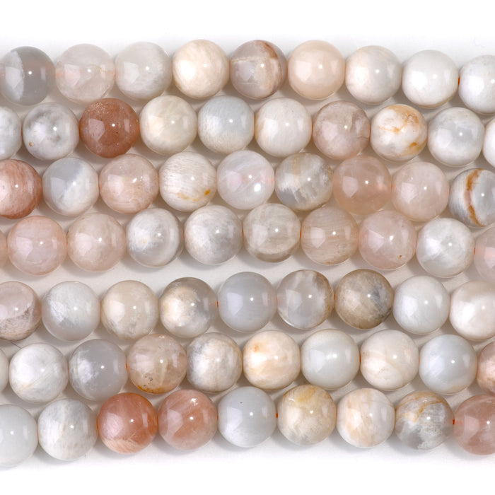 Moonstone 8mm Round Beads - 15-16 Inch