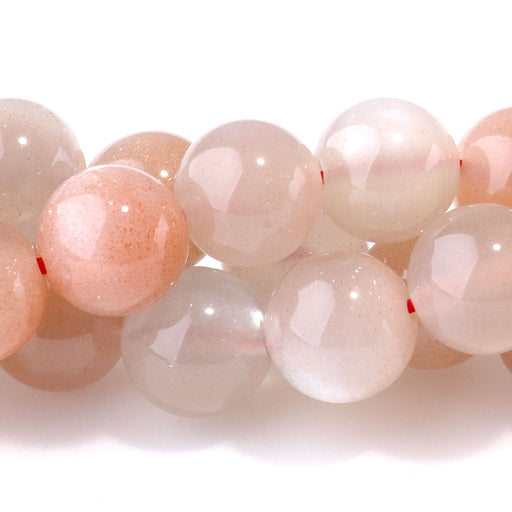 This is a Dakota Stones 8mm Bicolor Moonstone Gemstone strand with AA grade round beads in 15-16 inch strand.