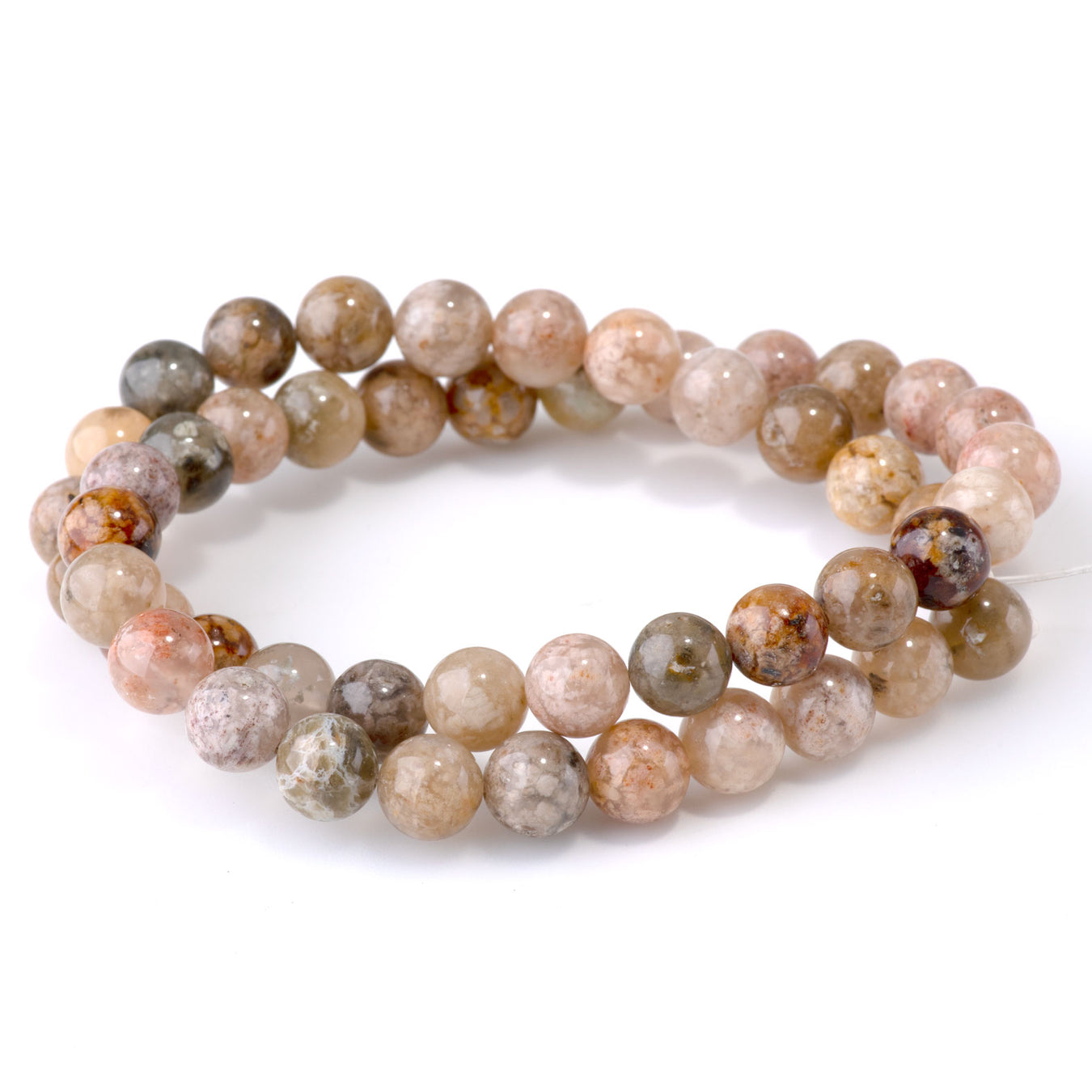 Pink & Purple Round Gemstone Beads