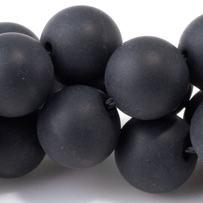 MATTE Onyx 10mm Round - 8-Inch