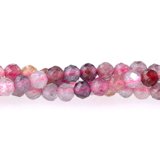 This is a Dakota Stones 3mm Spinel Gemstone strand with AA grade faceted round beads in 15-16 inch strand.