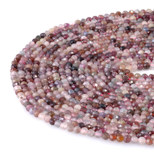 This is a Dakota Stones 4mm Spinel Gemstone strand with faceted round beads in 15-16 inch strand.