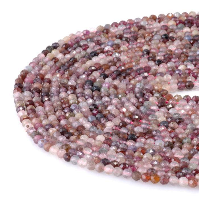 This is a Dakota Stones 4mm Spinel Gemstone strand with faceted round beads in 15-16 inch strand.