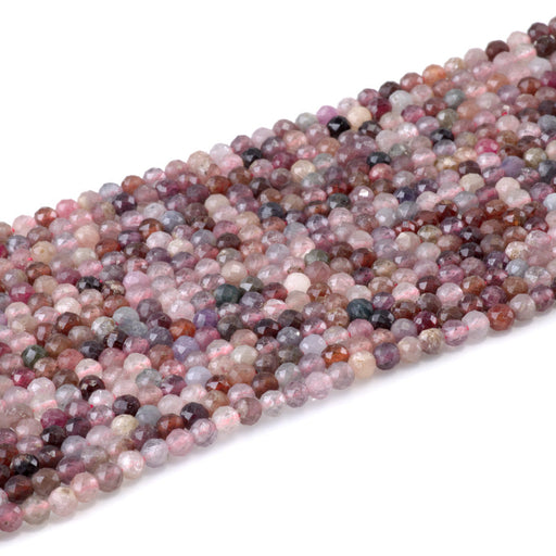 This is a Dakota Stones 4mm Spinel Gemstone strand with faceted round beads in 15-16 inch strand.