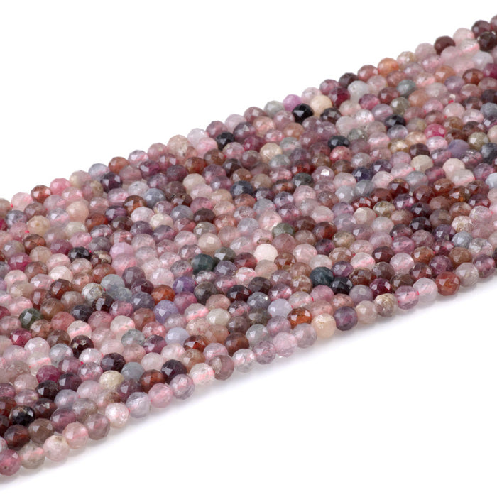 This is a Dakota Stones 4mm Spinel Gemstone strand with faceted round beads in 15-16 inch strand.
