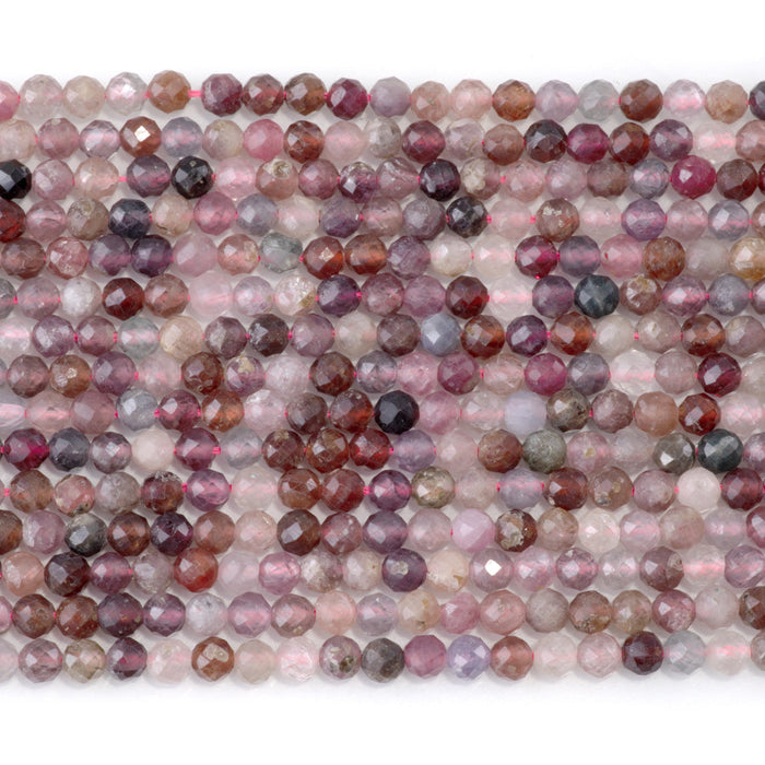This is a Dakota Stones 4mm Spinel Gemstone strand with faceted round beads in 15-16 inch strand.