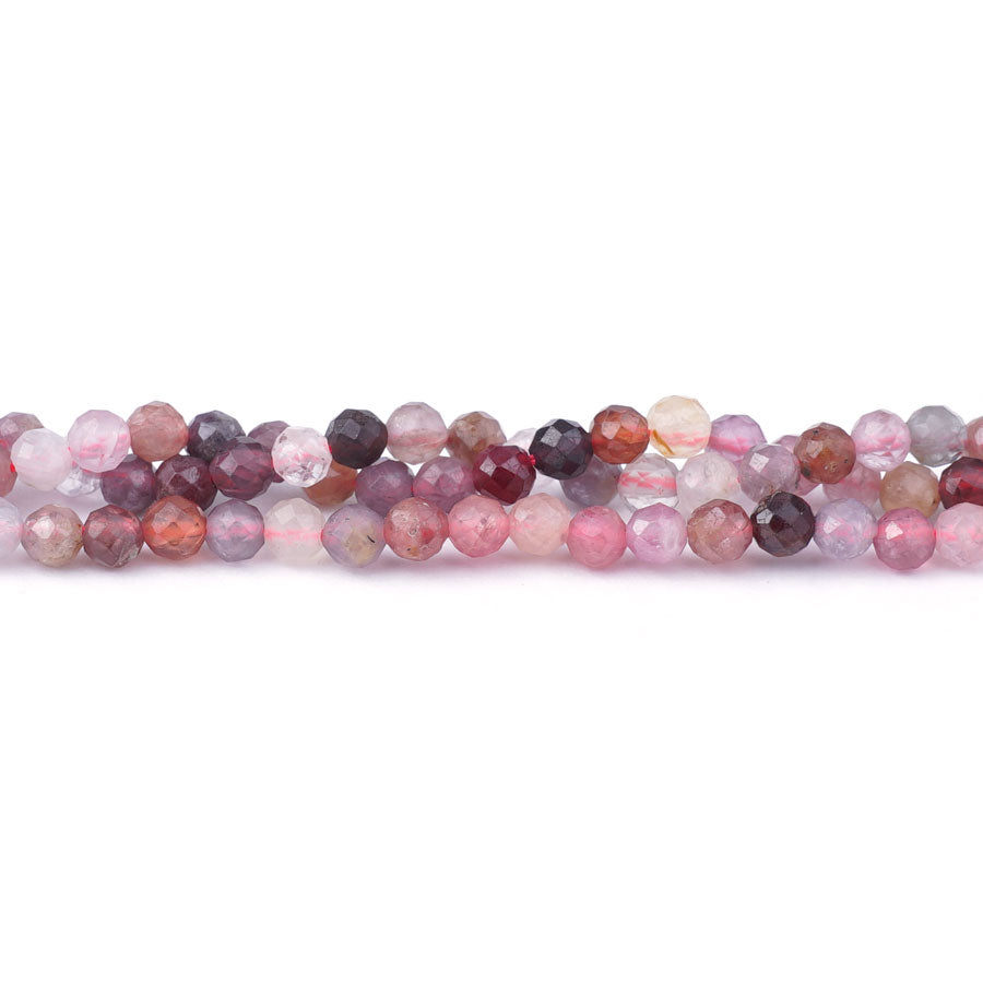 Multi Spinel 4mm Round Faceted - 15-16 Inch