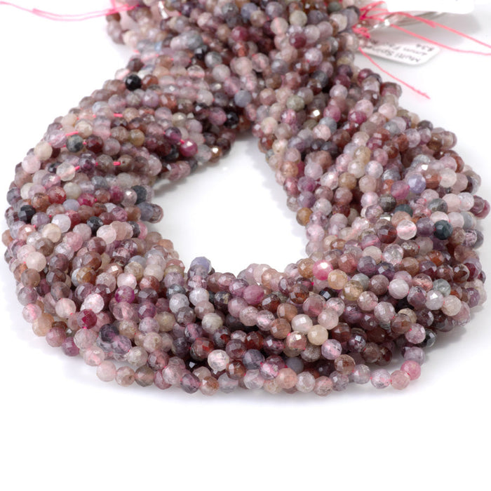 This is a Dakota Stones 4mm Spinel Gemstone strand with faceted round beads in 15-16 inch strand.