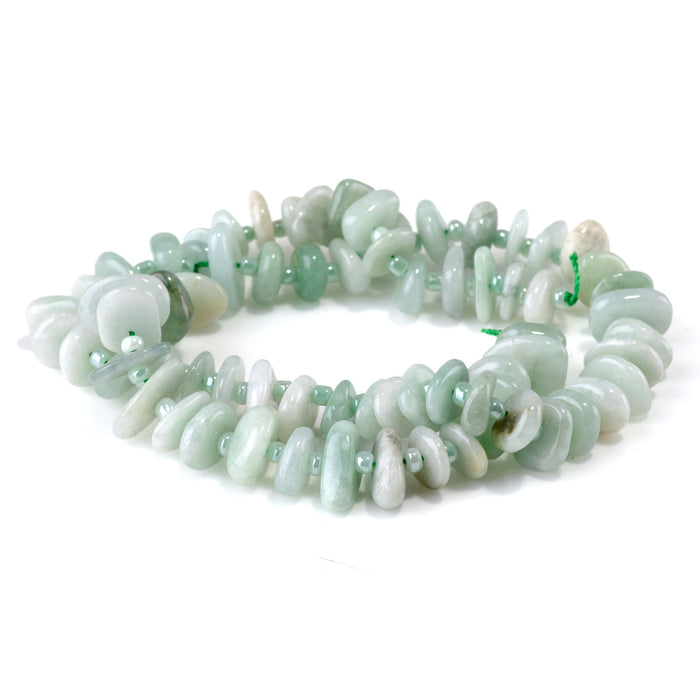 New Burma Jade 5x8mm Chip - 15-16 Inch