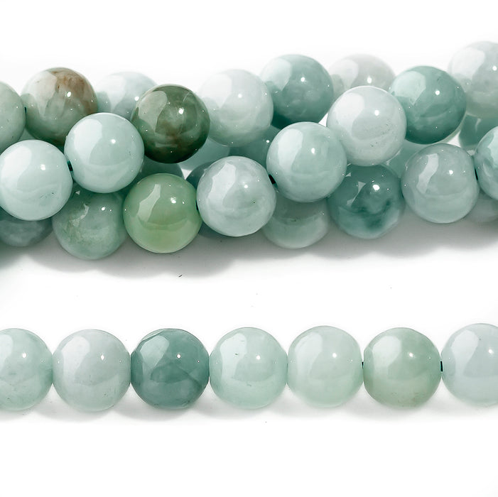 New Burma Jade 6mm Round - 15-16 Inch