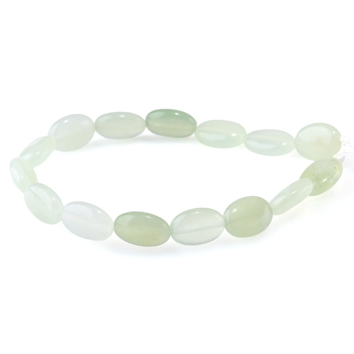 New Jade 10x14mm Oval - 8-Inch Strands