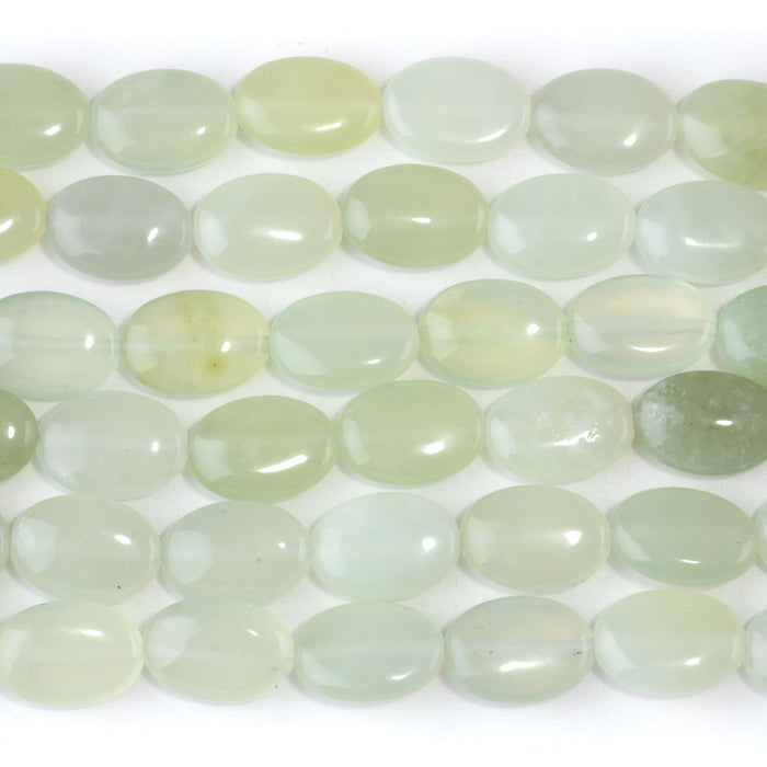 New Jade 10x14mm Oval - 8-Inch Strands