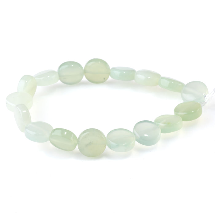 New Jade 12mm Coin - 8-Inch Strands
