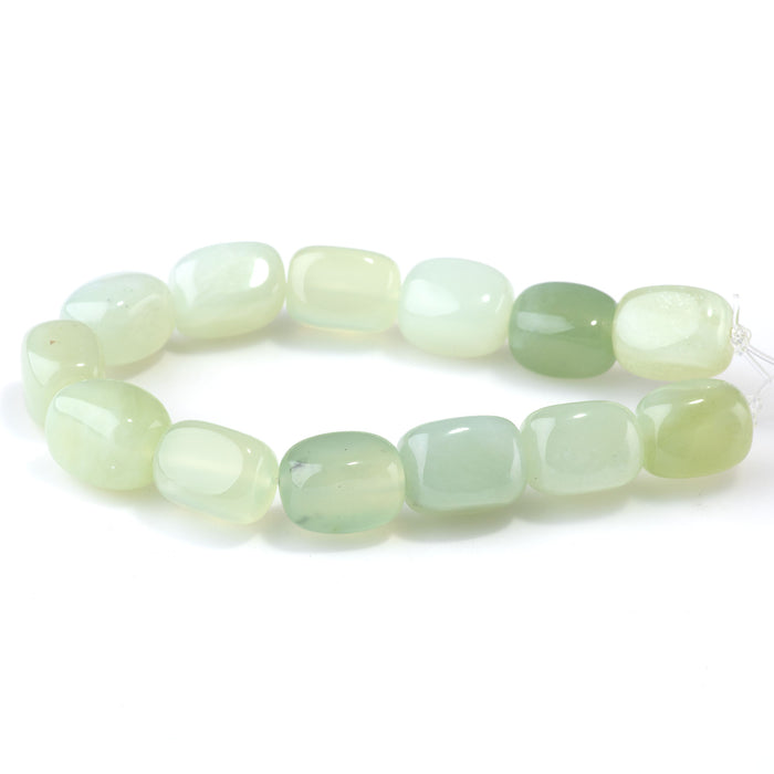 New Jade 12x16mm Nugget - 8-Inch Strands