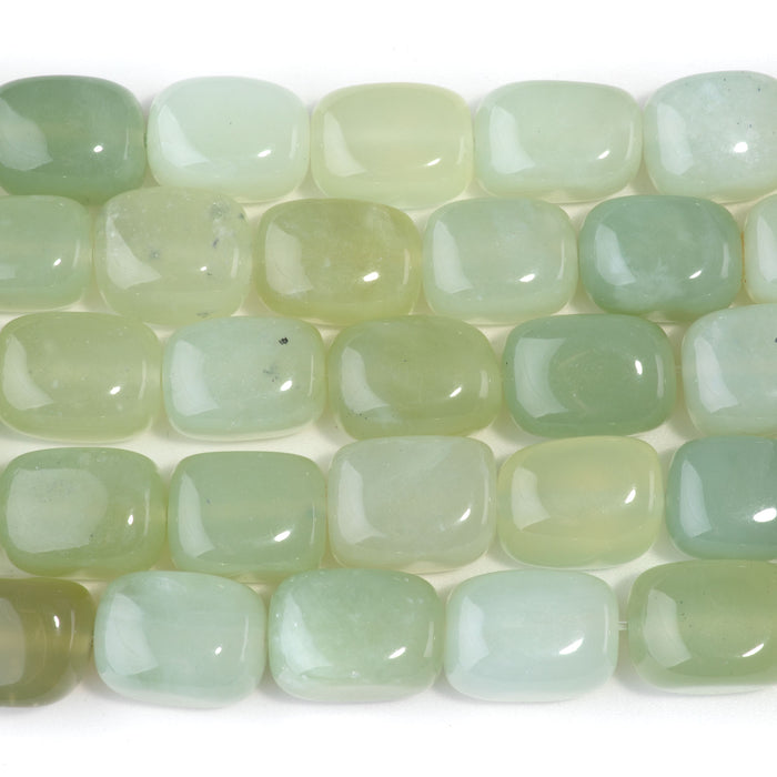 New Jade 12x16mm Nugget - 8-Inch Strands