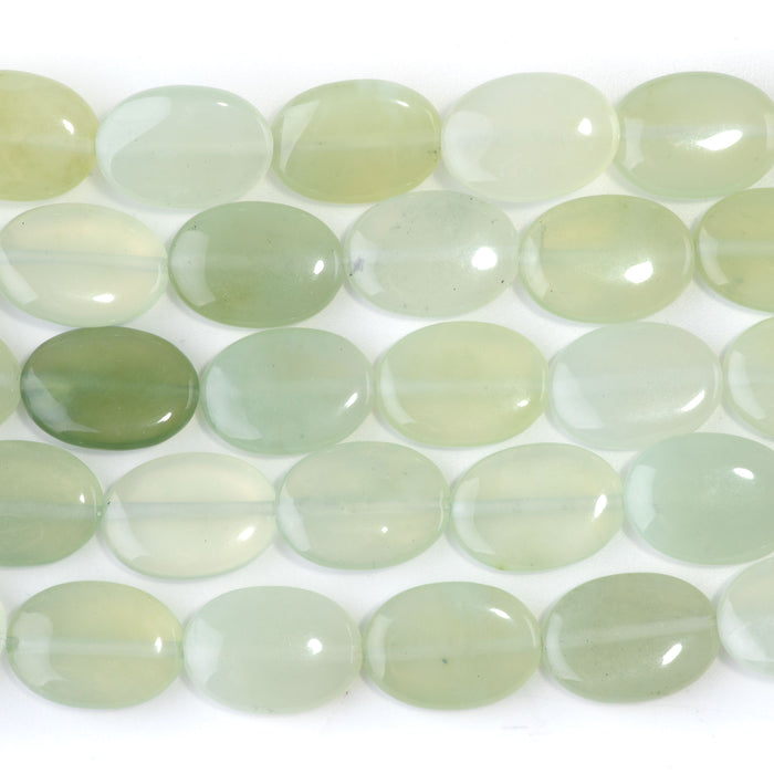 New Jade 13x18mm Oval - 8-Inch Strands