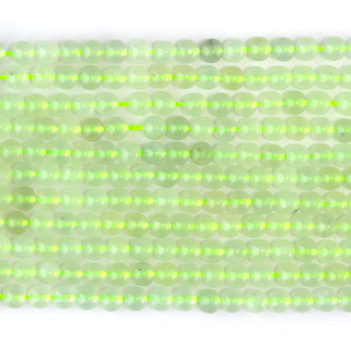 New Jade 4mm Round - 15-16 Inch