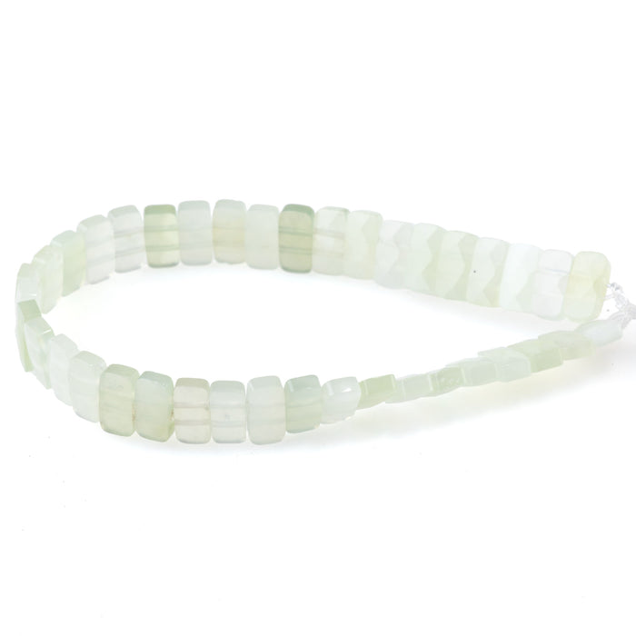 New Jade 5x10mm Double Drill - 8-Inch Strands