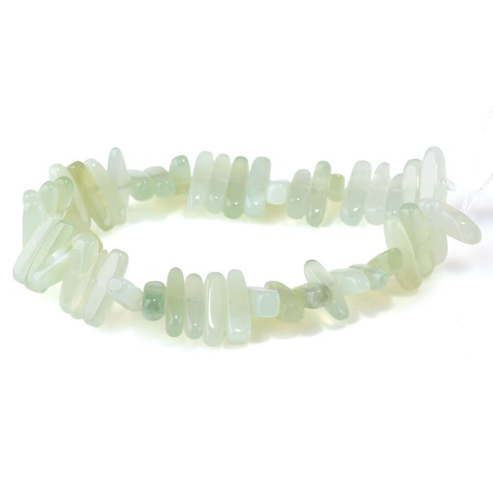 New Jade 5x15mm Chip - 8-Inch Strands