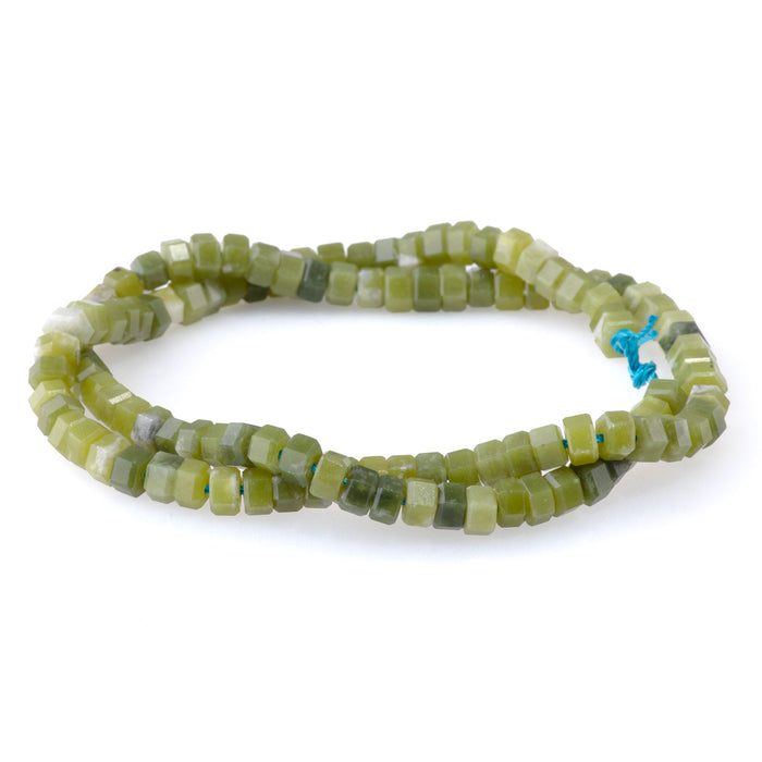 New Jade 6mm Hexagon - 15-16 Inch