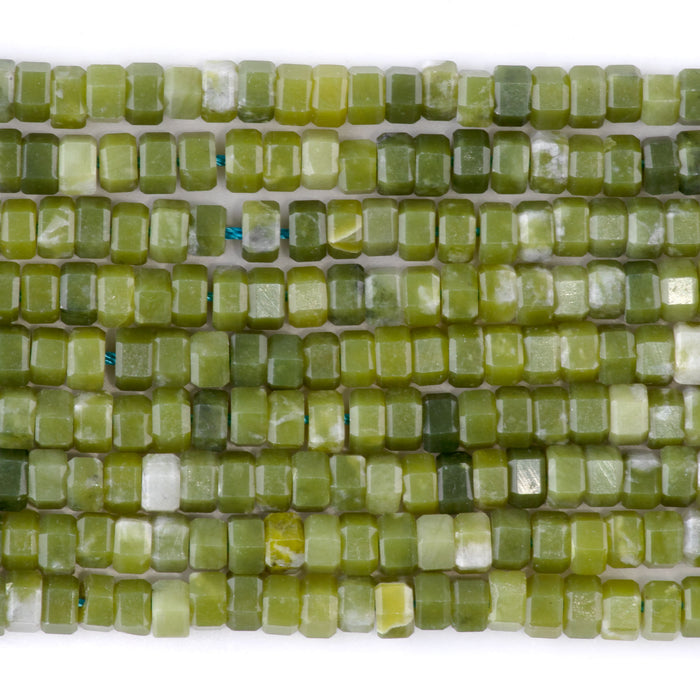 New Jade 6mm Hexagon - 15-16 Inch