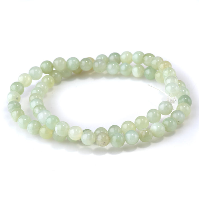 New Jade 6mm Round - 15-16 Inch