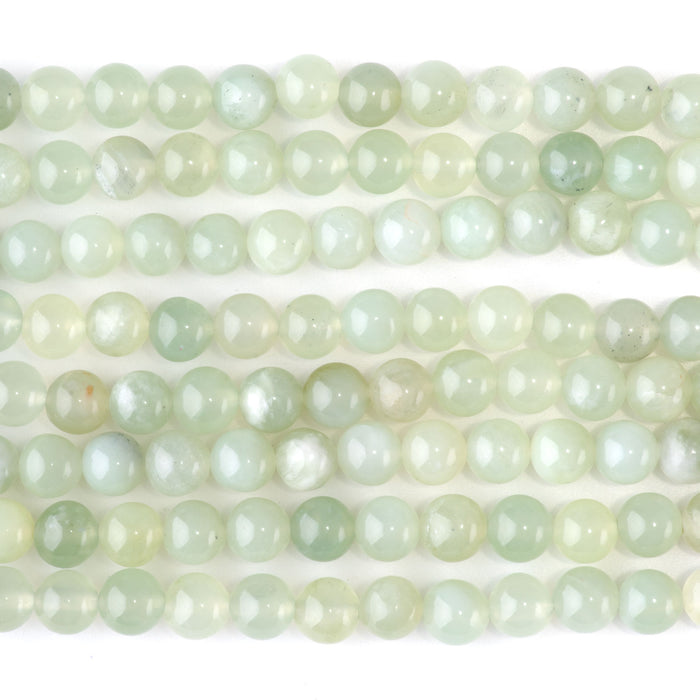 New Jade 6mm Round - 15-16 Inch