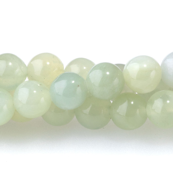 New Jade 6mm Round - 15-16 Inch