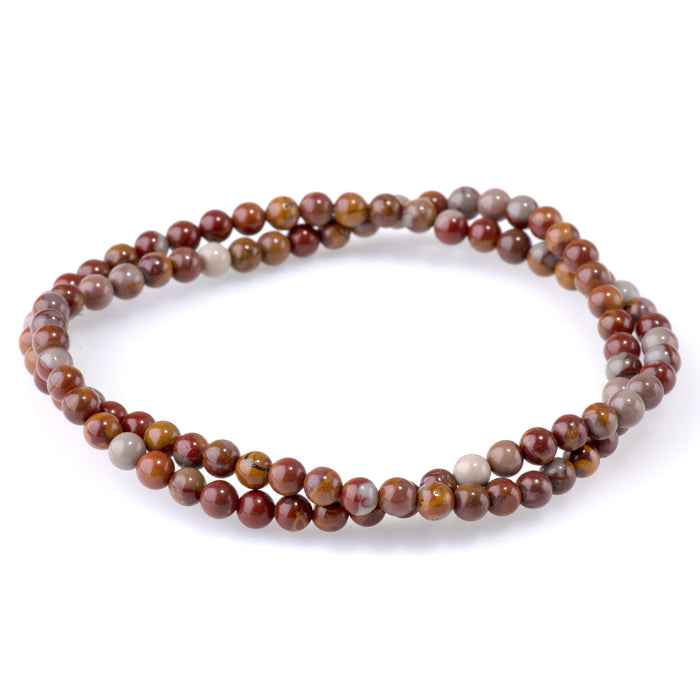Noreena Jasper 4mm Round - 15-16 Inch