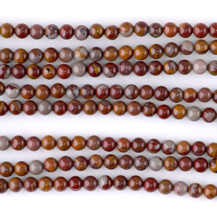 Noreena Jasper 4mm Round - 15-16 Inch