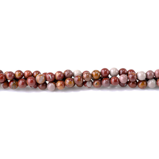 This is a Dakota Stones 6mm Noreena Jasper Gemstone strand with round beads.