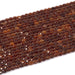 This is a Dakota Stones 4mm Orange Garnet Gemstone strand with faceted coin beads in 15-16 inch strand.