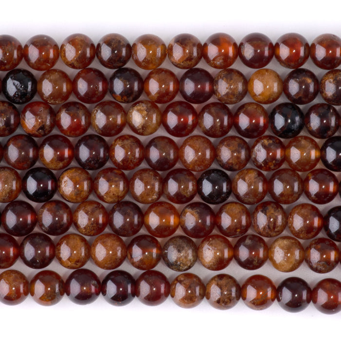 Orange Garnet 6mm Round - 15-16 Inch