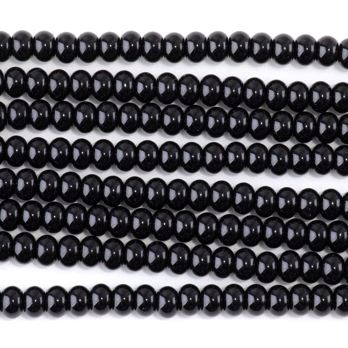 Onyx 6mm Rondelle 8-Inch